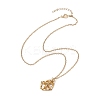 Ion Plating(IP) 304 Stainless Steel Macrame Pouch Empty Stone Holder for Pendant Necklaces Making NJEW-JN04441-01-2