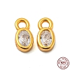 Real 18K Gold Plated 925 Sterling Silver Charms STER-K176-03C-G-1
