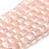 Electroplate Glass Beads Strands EGLA-D018-6x6mm-32-1