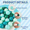 40Pcs 4 Colors Opaque Acrylic Beads MACR-TA0002-97A-5