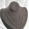 Brass Double Layer Necklaces NJEW-D302-52P-2