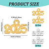 100Pcs 2 Colors Alloy Pendants FIND-SP0002-35-2