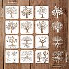 PET Hollow out Drawing Painting Stencils Sets for Kids Teen Boys Girls DIY-WH0172-752-2