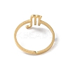 Real 18K Gold Plated 304 Stainless Steel Adjustable Finger Ring RJEW-L115-01G-11-3