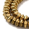 Electroplated Non-Magnetic Synthetic Hematite Beads Strands G-P518-06A-3