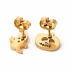 Halloween Pumpkins and Ghosts 304 Stainless Steel Asymmetrical Earrings LS-EJEW-B019-03G-2