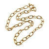 304 Stainless Steel Cable Chain Necklaces with Spring Ring Clasps for Women X-NJEW-Z091-09G-4