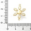 Brass Pave Cubic Zirconia Connector Charms KK-P342-04G-3