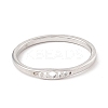 201 Stainless Steel Moon Phase Finger Ring for Women RJEW-A006-06P-1-1