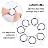 12 Pairs 304 Stainless Steel Hoop Earrings EJEW-UN0001-88-4