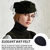 6Pcs 6 Colors EVA Cloth Teardrop Fascinator Hat Base for Millinery AJEW-CA0002-78-5
