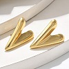 304 Stainless Steel Stud Earrings EJEW-U047-19G-3