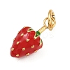 304 Stainless Steel Enamel Pendants STAS-K307-05G-2