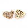 Autumn Theme Brass Micro Pave Cubic Zirconia Charms LS-KK-S360-138A-NF-2