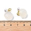 Natural Agate Shell Shaped Pendants G-U025-06G-3