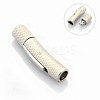Tarnish Resistant Column 304 Stainless Steel Bayonet Necklace Clasps LS-STAS-O035-4mm-02-2