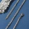 Tarnish Resistant 304 Stainless Steel Cable Chains for Necklace Making X-STAS-P045-03P-1