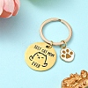 Alloy Enamel & 201 Stainless Steel Keychain KEYC-YW00101-02-1