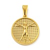 Ion Plating(IP) 304 Stainless Steel Pendants STAS-R231-13A-G-1