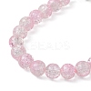 Glass Round Beaded Stretch Bracelet BJEW-JB09811-02-3