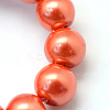 Baking Paint Glass Pearl Round Bead Strands HY-Q003-10mm-38-3