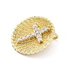 Brass Micro Pave Cubic Zirconia Pendants KK-S510-34G-01-2