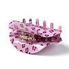 Leopard Print Pattern PVC Claw Hair Clips PHAR-M013-02H-3