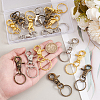 18Pcs 3 Colors Iron Swivel Clasps with Key Rings HJEW-PH0001-79-3