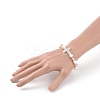 Electroplate Glass Beads Stretch Bracelets BJEW-JB04830-02-3