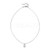Natural Cultured Freshwater Pearl Rice Pendant 304 Stainless Steel Satellite Chain Necklaces for Women NJEW-JN05831-2
