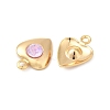 Brass Glass Charms KK-P340-09G-01-2