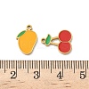 201 Stainless Steel Enamel Charms STAS-C138-03G-3