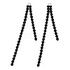 Rack Plated Brass Pave Rhinestone Chain Tassel Shape Big Pendants KK-N216-418-02P-2