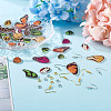 Kissitty DIY Butterfly Drop Earring Making Kit DIY-KS0001-33-14