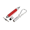 Aluminum Practical 6-in-1 Keychain Pen AJEW-R004-01P-07-3