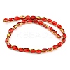 Electroplate Transparent Glass Beads Strands EGLA-G037-03A-HP01-2