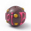Opaque Painted Glass Beads LS-GLAA-B001-01G-2