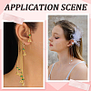 40Pcs 2 Colors 316 Stainless Steel Ear Cuff Findings STAS-SC0008-42-5