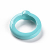 Opaque Acrylic Finger Rings RJEW-T016-06-5