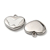 304 Stainless Steel Enamel Pendants STAS-L022-008P-2