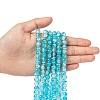 Baking Paint Crackle Glass Bead Strands CCG-S001-8mm-06-4