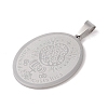 304 Stainless Steel Pendants STAS-M068-01P-2