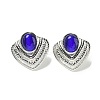 Cat Eye Stud Earrings EJEW-G400-60P-01-1