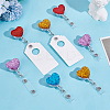 12Pcs 6 Colors Resin Badge Reels HJEW-NB00318-4