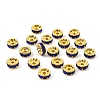 Brass Rhinestone Spacer Beads RB-A014-Z8mm-05G-3
