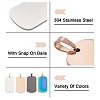 16pcs 4 Colors 304 Stainless Steel Pendants STAS-CW0001-09-6