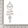 201 Stainless Steel Big Pendants STAS-Z109-07P-3