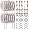 32M 12 Styles 304 Stainless Steel Cable Chains CHS-SP0001-05-1