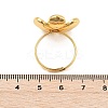 Flower Brass Finger Rings for Women LS-RJEW-S622-05G-5