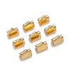 Ion Plating(IP) 304 Stainless Steel Ribbon Crimp Ends STAS-F075-02-1